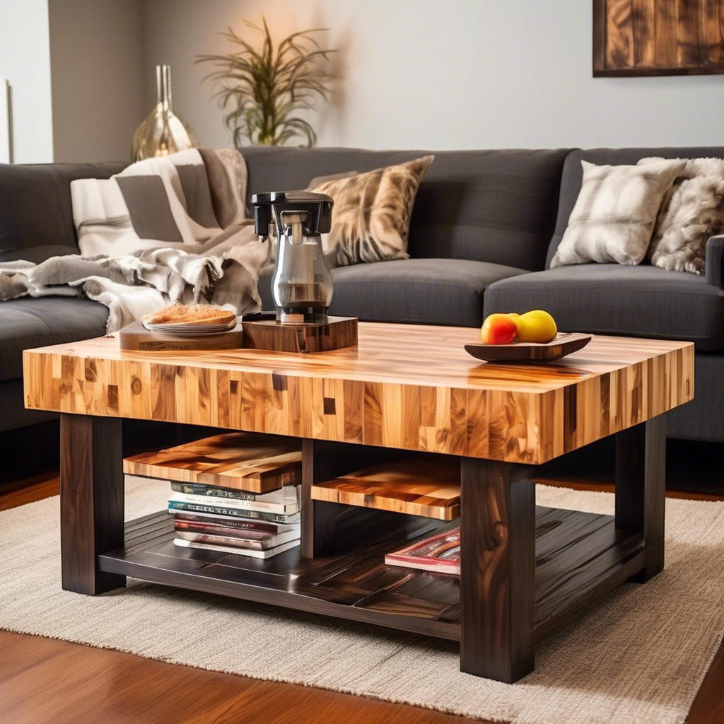 Butcher Block Coffee Table