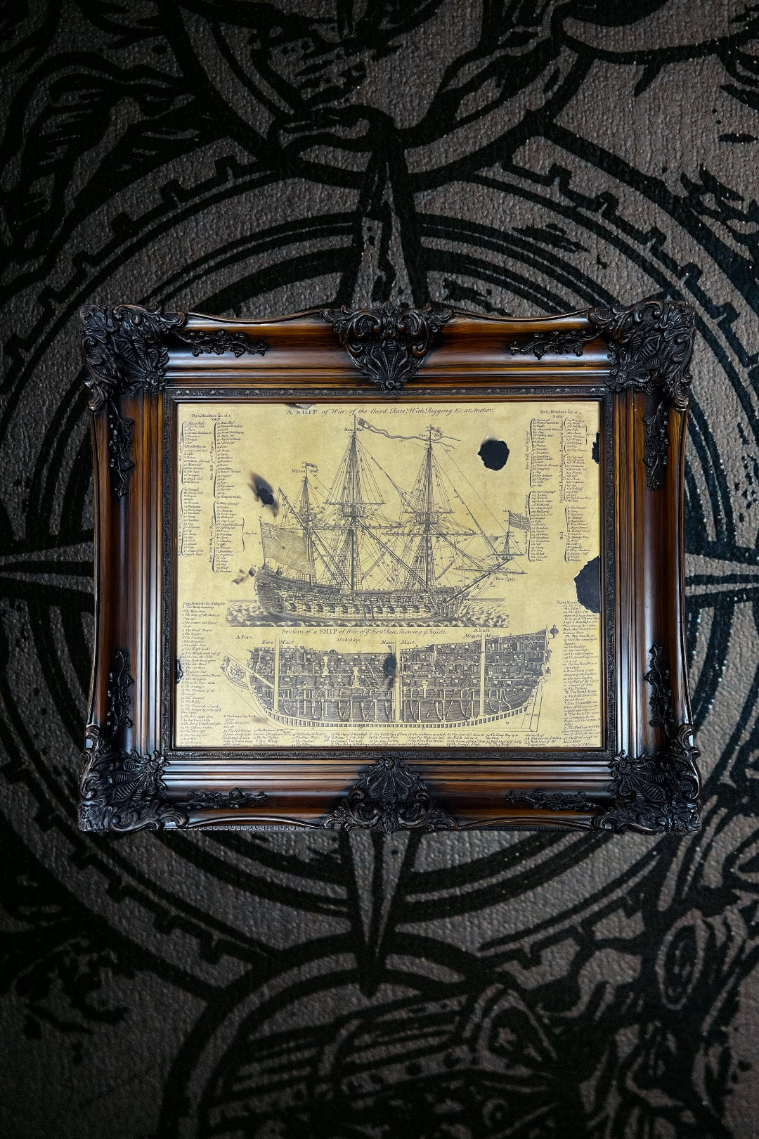 Framed Pirate ship