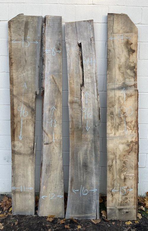 White Oak Live Edge Slabs