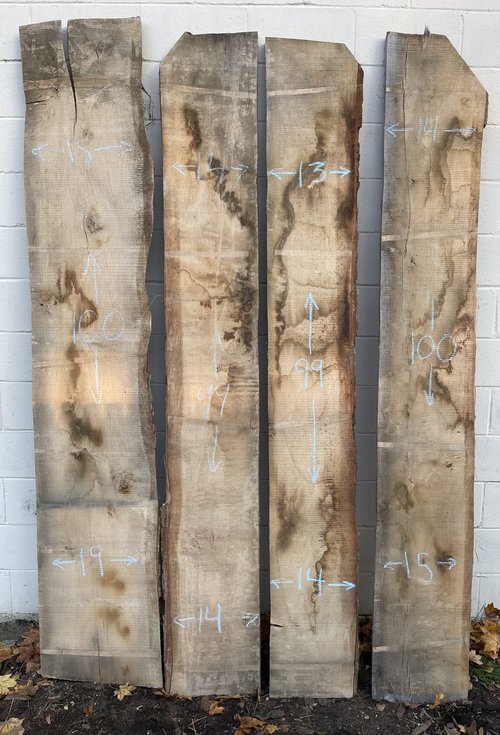 White Oak Live Edge Slabs