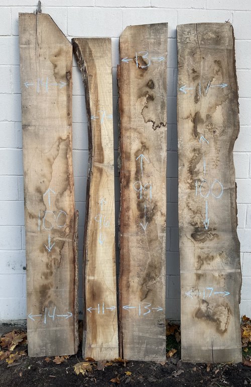 White Oak Live Edge Slabs