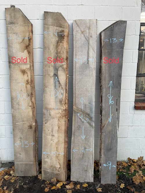 White Oak Live Edge Slabs